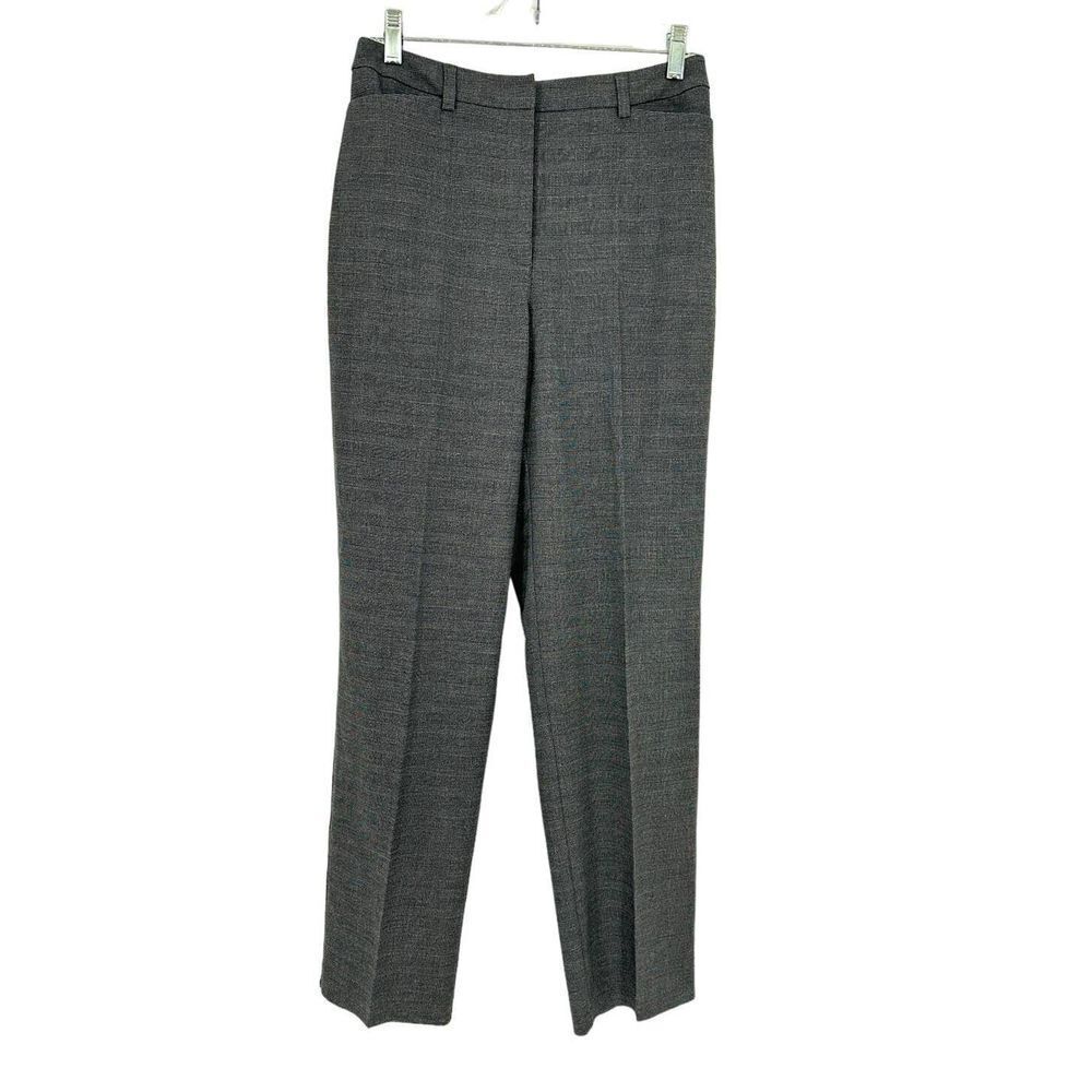 Liz Claiborne Lizsport SZ 10 NWT Women's Herringbone Plaid Gray Dress/Work Pants
